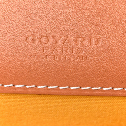 Goyard Goyardine Monte Carlo Bois Clutch With Strap Black Gold