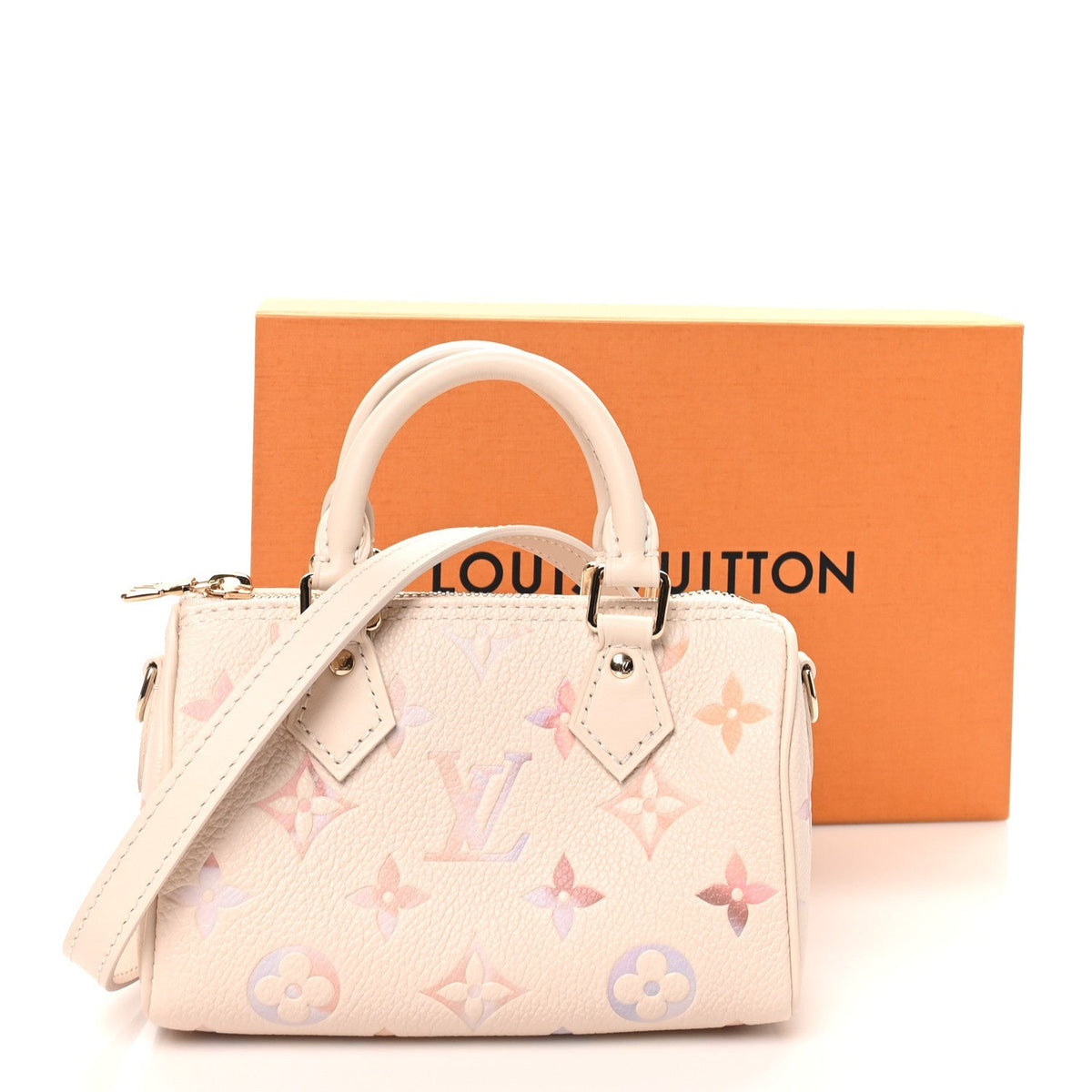 Louis Vuitton Empreinte Monogram Nano Speedy Dream Beige