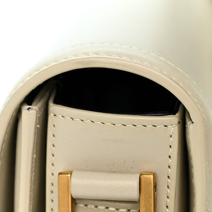 Saint Laurent Box Calfskin Monogram Medium Solferino Satchel Crema Soft
