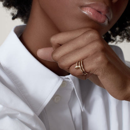 18K Gold Diamond Cartier Juste un Clou Ring