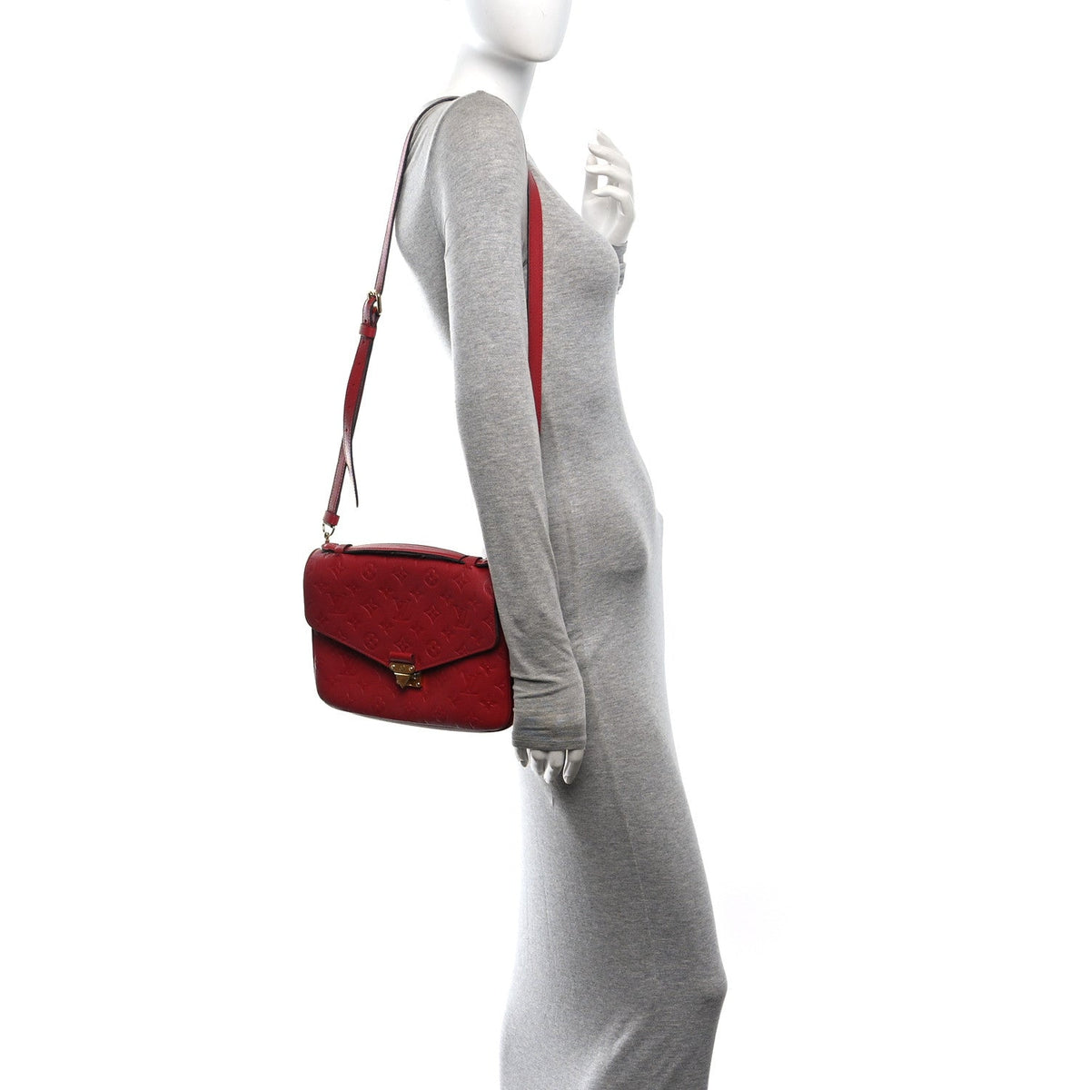 Louis Vuitton Empreinte Pochette Metis Bag Cherry