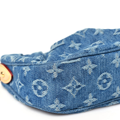 Louis Vuitton Monogram Denim Pochette Valley Blue