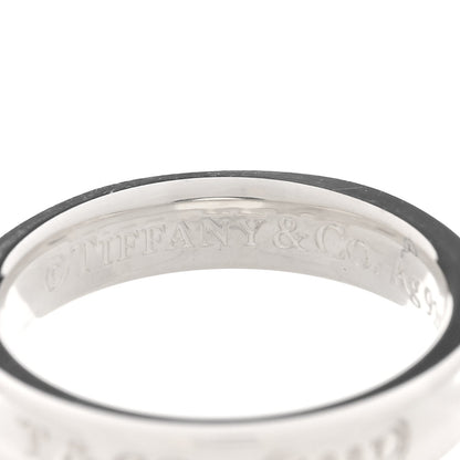 Tiffany Sterling Silver Narrow 1837 Band Ring 49 5