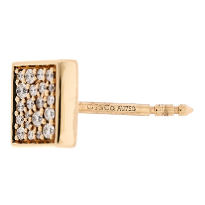 Tiffany 18K Yellow Gold Diamond Out of Retirement Earrings