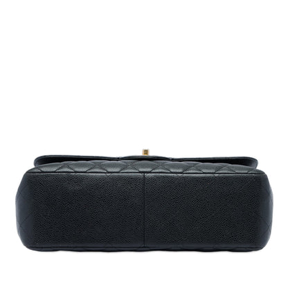 Classic Double Flap Bag Quilted Caviar Jumbo