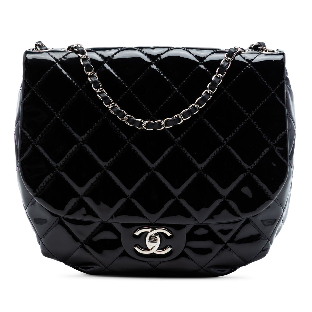 Dubai Messenger Bag Quilted Patent Medium