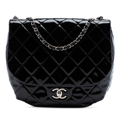 Dubai Messenger Bag Quilted Patent Medium