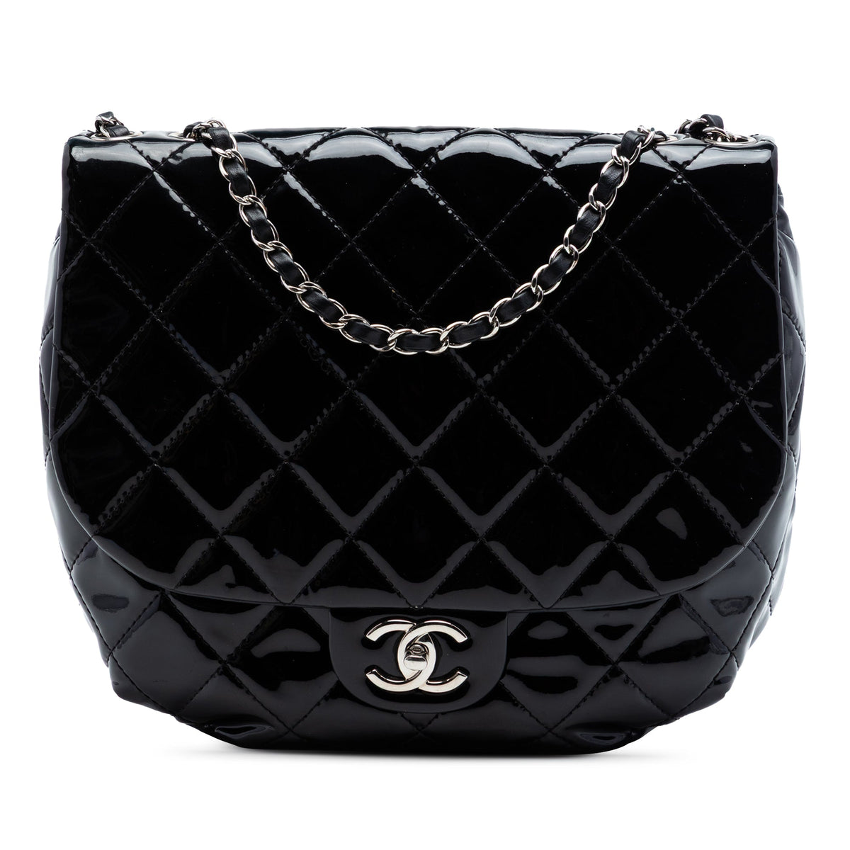 Dubai Messenger Bag Quilted Patent Medium