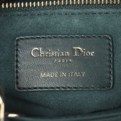 Christian Dior Lambskin Cannage Small My ABCDior Lady Dior Dark Green