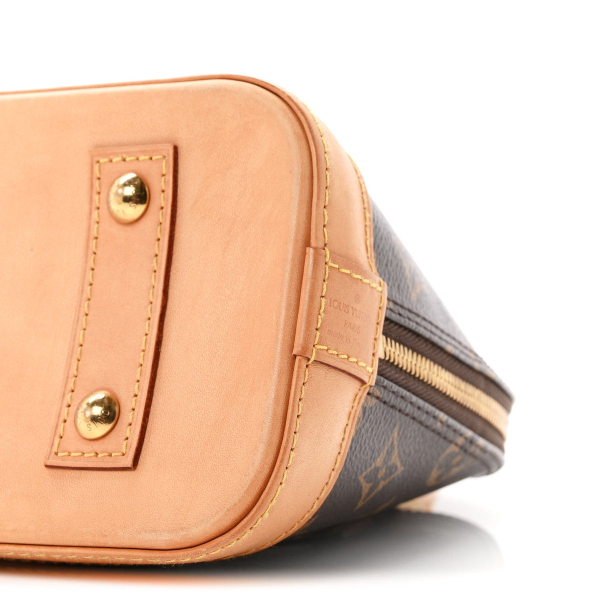 Louis Vuitton Monogram Coated Canvas Alma BB Bag Brown