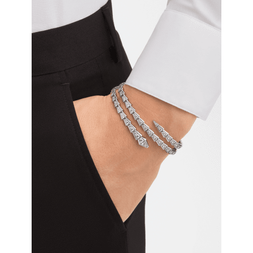 18K Gold Diamonds BVLGARI Serpenti Viper Bracelet
