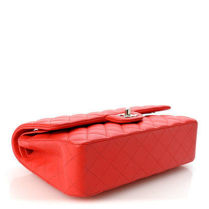 Chanel Lambskin Quilted Medium Double Flap Red