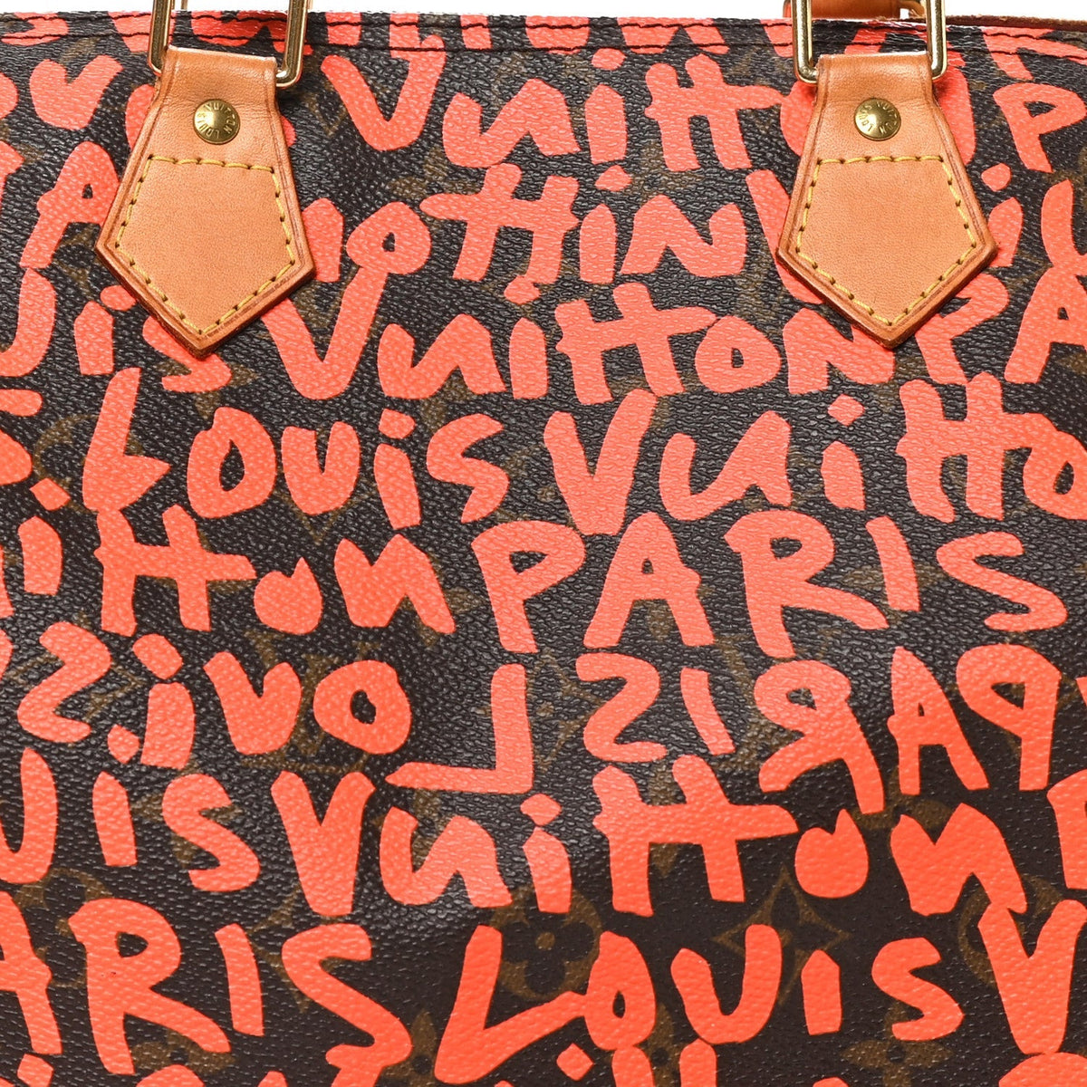 Louis Vuitton Monogram Graffiti Speedy 30 Orange