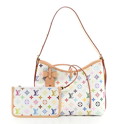 Louis Vuitton LV X TM Monogram Multicolor CarryAll PM Tote Bag White