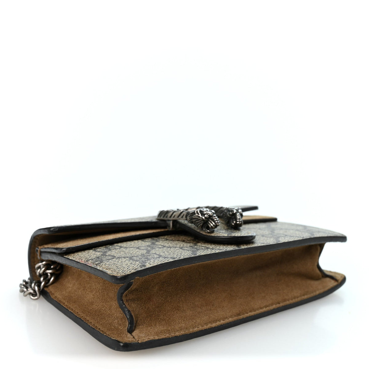 Gucci GG Supreme Monogram Super Mini Dionysus Shoulder Bag Taupe