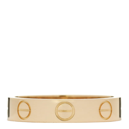 Cartier 18K Yellow Gold 3.5mm LOVE Wedding Band Ring