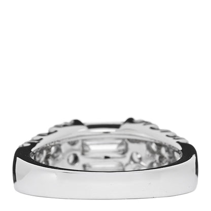 Parker & West 18K White Gold Diamond 1.92ctw Baguette Round Cut Ring 50 5.25