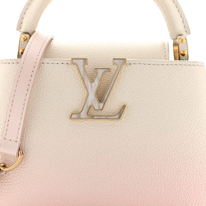 Louis Vuitton Taurillon Ombre Capucines Capushell Mini Shaded Pink