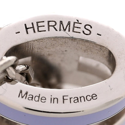 Hermes Palladium Lacquered Mini Pop H Pendant Necklace Lilas
