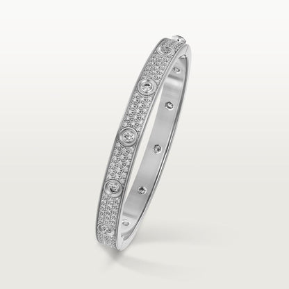 18K White Gold Diamonds Cartier Love Bracelet