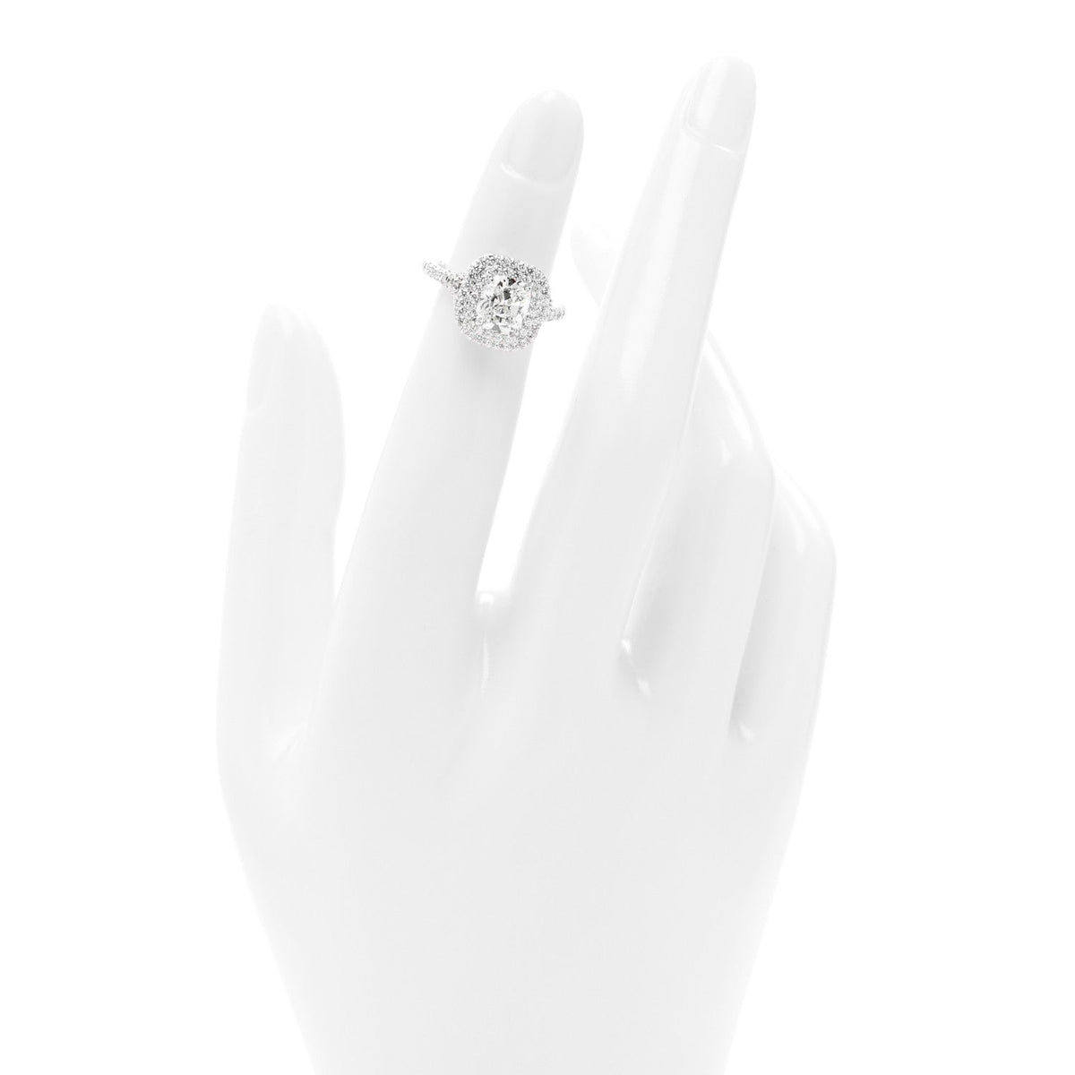 Tiffany Platinum Diamond 1.54ct Soleste Engagement Ring 43 2.5