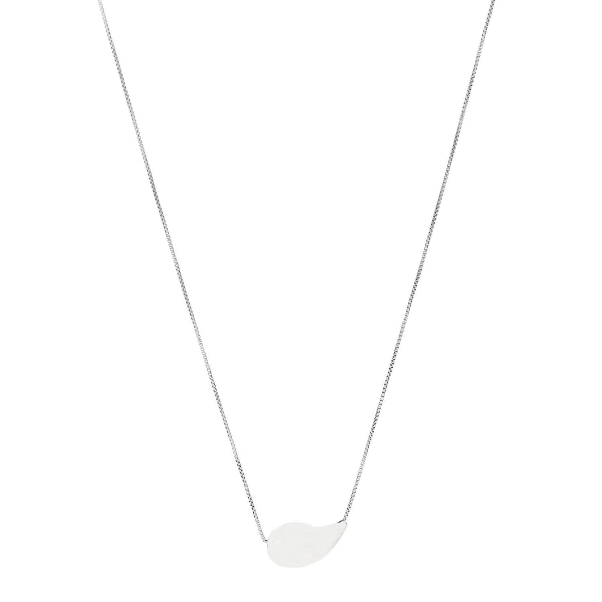 Bottega Veneta Sterling Silver Drop Pendant Necklace Green