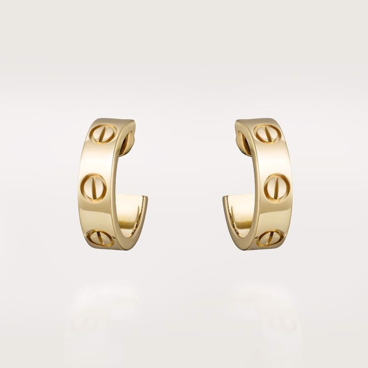 18K Gold Cartier Love Earrings