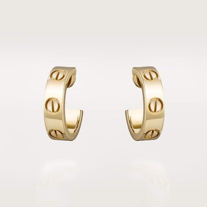 18K Gold Cartier Love Earrings