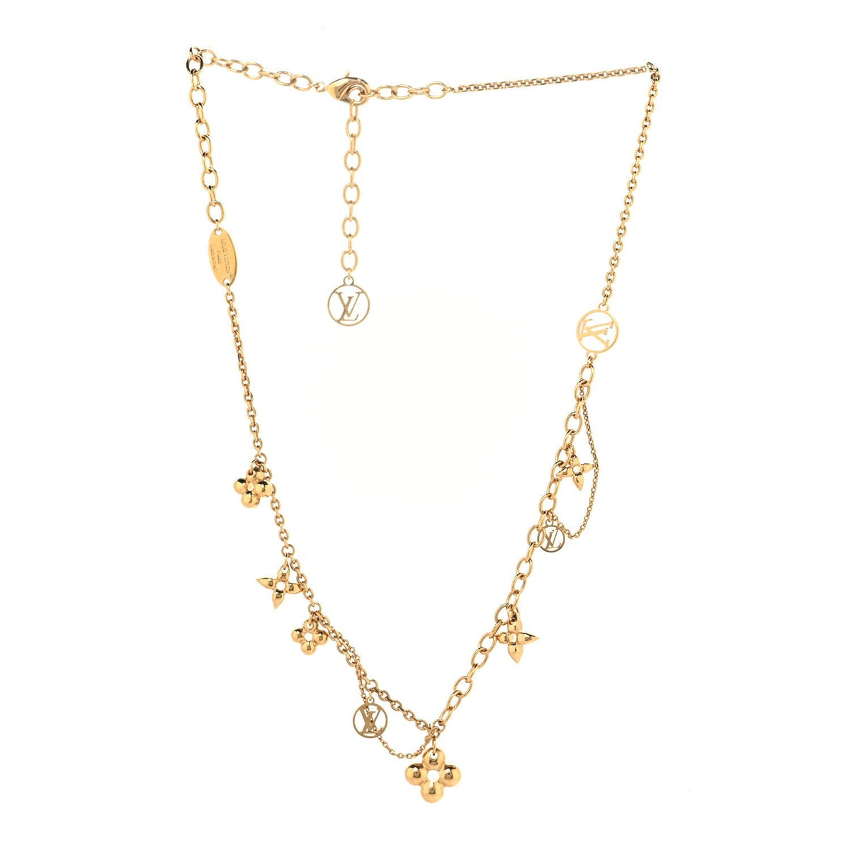 Louis Vuitton Metal Blooming Supple Necklace Gold