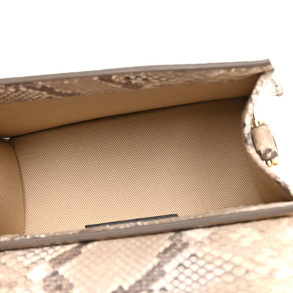 Jacquemus Snakeskin Le Chiquito Boucle Moyen Beige