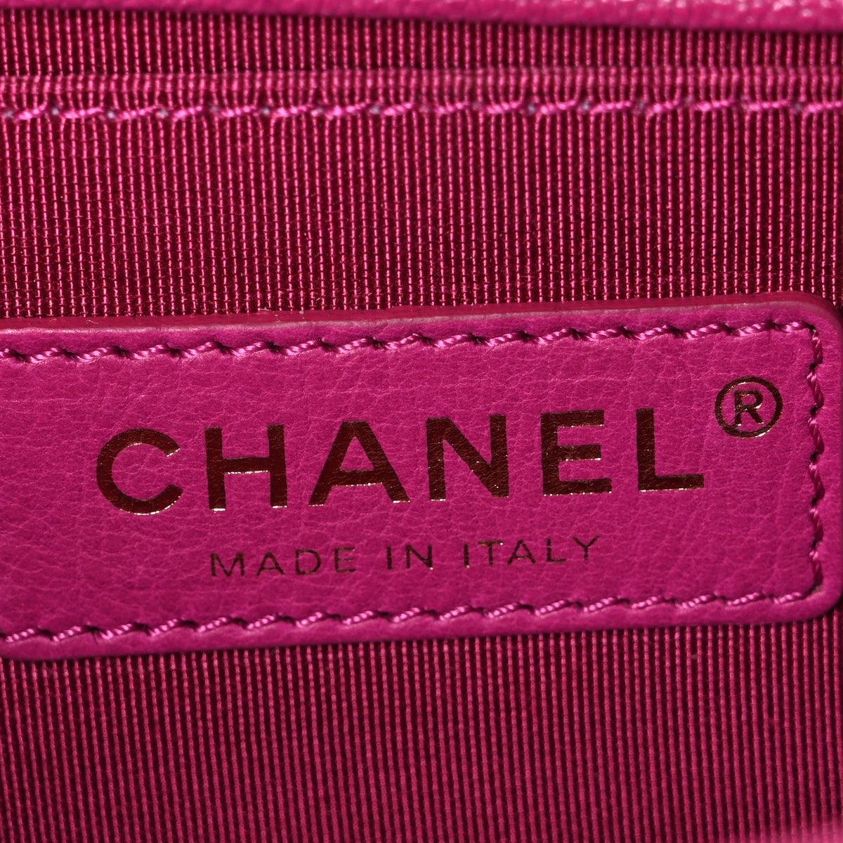 Chanel Caviar Quilted Small Boy Flap Fuchsia