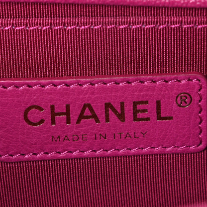 Chanel Caviar Quilted Small Boy Flap Fuchsia