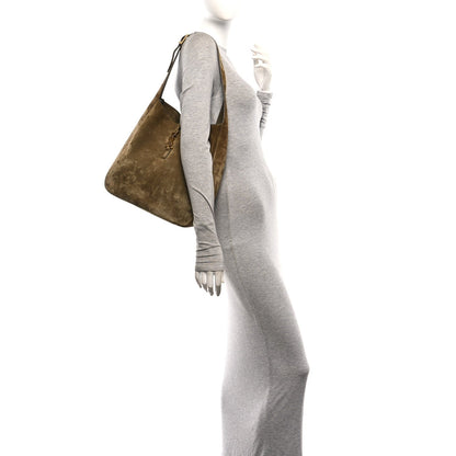 Saint Laurent Suede Large Le 5 A 7 Soft Hobo New Barley 1967982