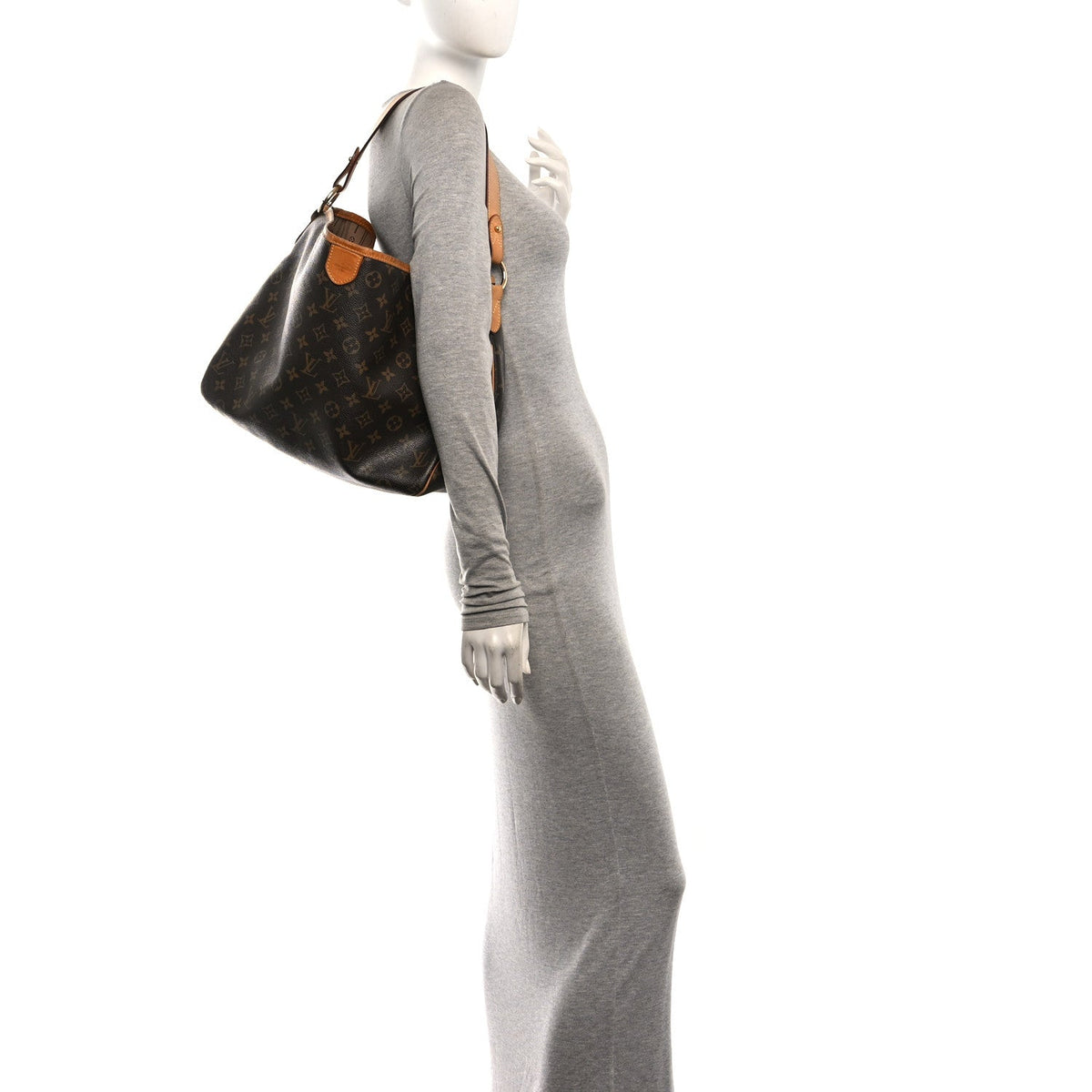 Louis Vuitton Monogram Canvas Delightful PM Shoulder Bag Brown