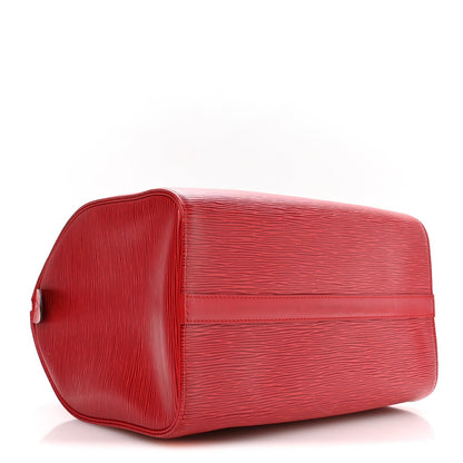 Louis Vuitton Epi Speedy 30 Bag Castillan Red