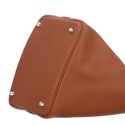 Hermes Taurillon Clemence Picotin Lock 22 MM Bag Gold