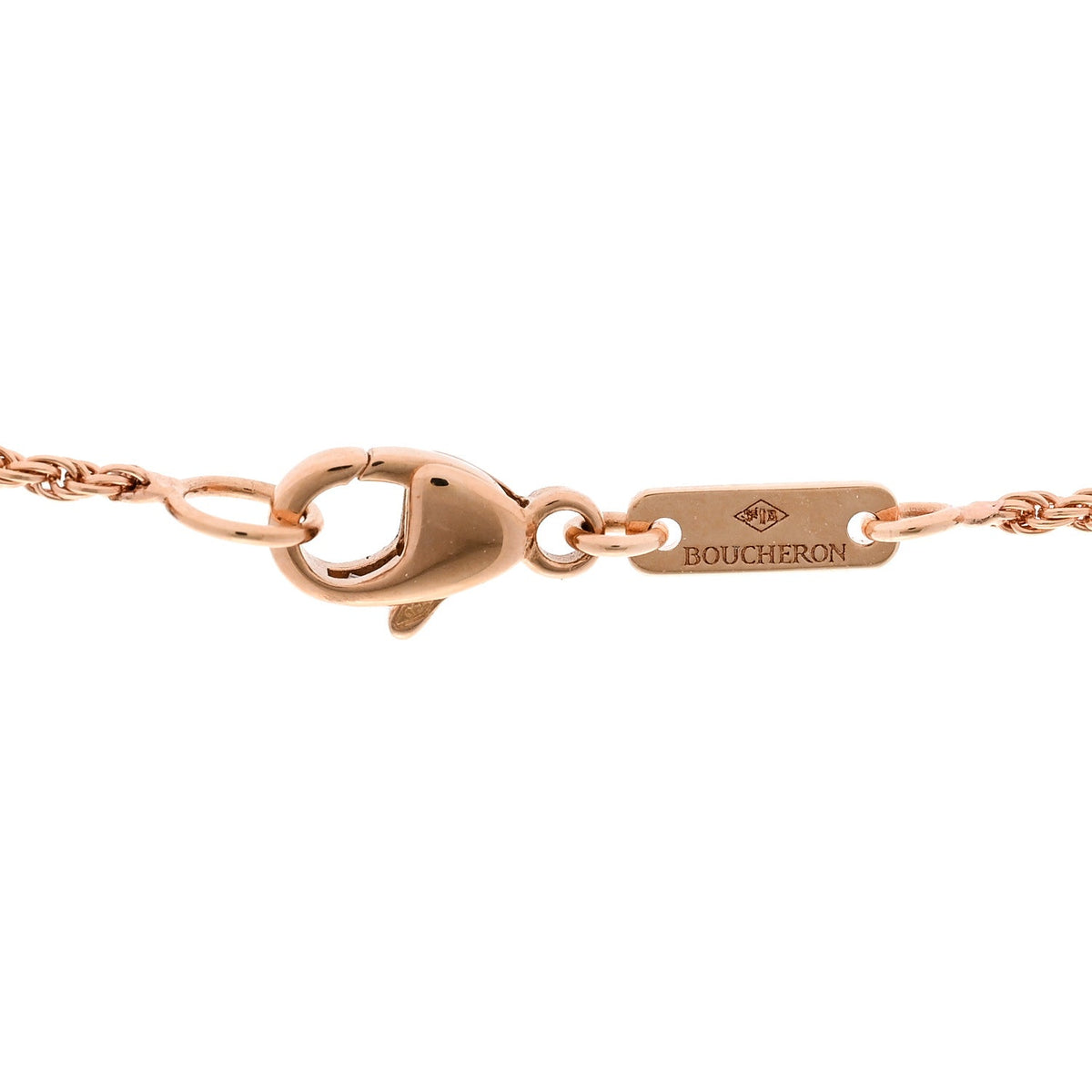 Boucheron 18K Pink Gold Rhodolite Garnet S Serpent Boheme Necklace