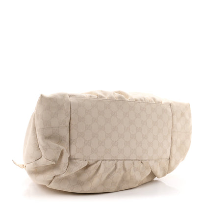 Gucci Monogram Medium Hysteria Tote Off White