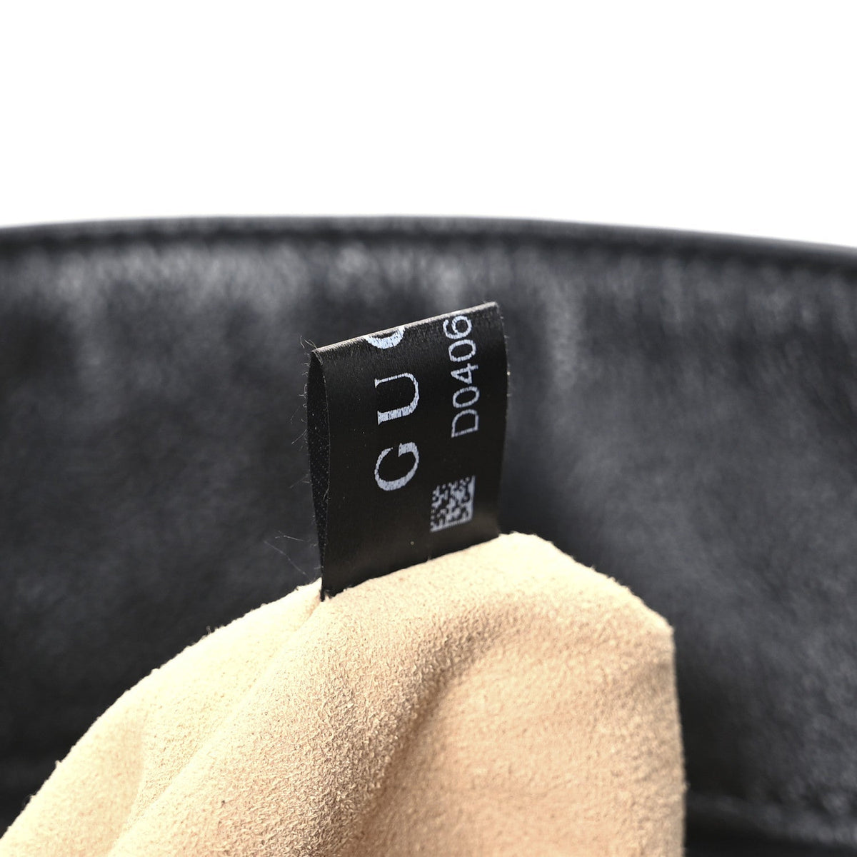 Gucci Softy Wonka Textured Dollar Calfskin Medium Diana Shoulder Bag Black