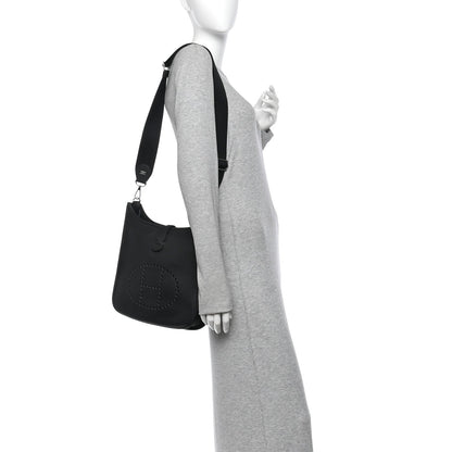 Hermes Taurillon Clemence Evelyne III PM Black