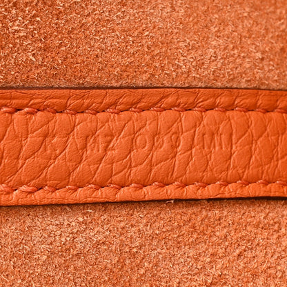 Hermes Taurillon Clemence Picotin Lock 18 PM Orange