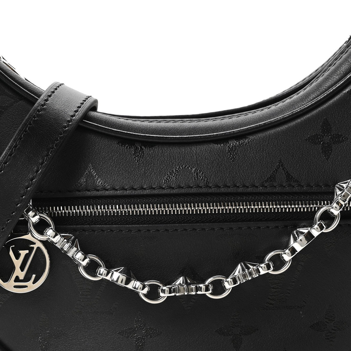 Louis Vuitton Calfskin Monogram Loop H27 Black