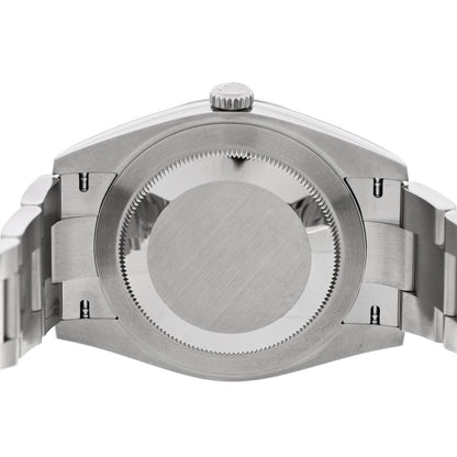 Rolex Stainless Steel 41mm Oyster Perpetual Wimbledon Datejust Watch Slate 126300