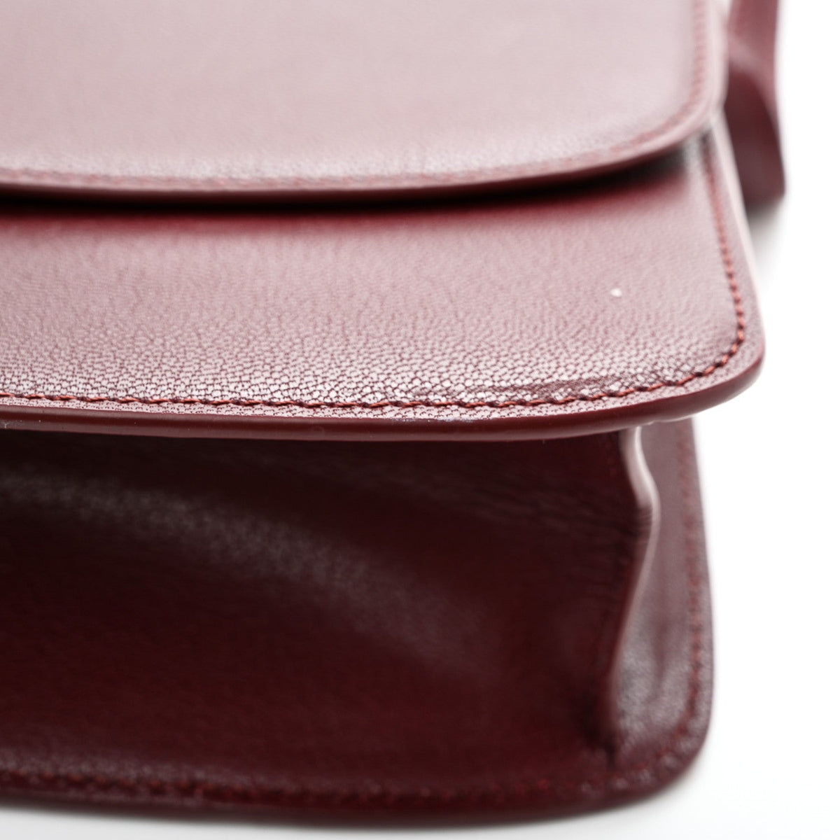 The Row Goatskin The Sofia 8.75 Crossbody Burgundy
