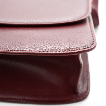 The Row Goatskin The Sofia 8.75 Crossbody Burgundy
