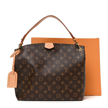 Louis Vuitton Monogram Graceful PM Shoulder Bag Brown