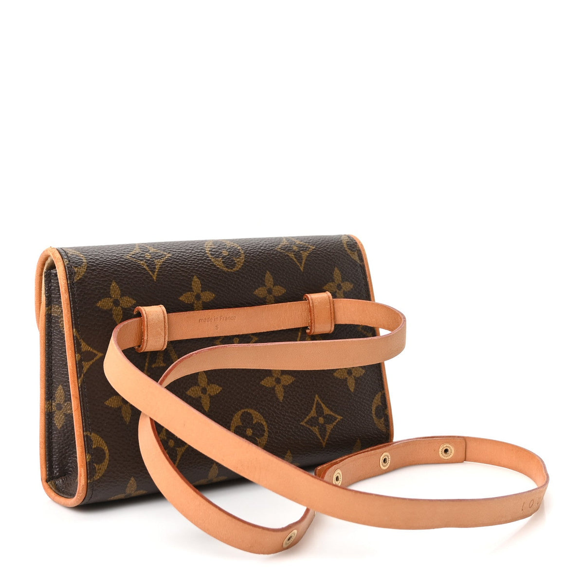 Louis Vuitton Monogram Pochette Florentine S Brown