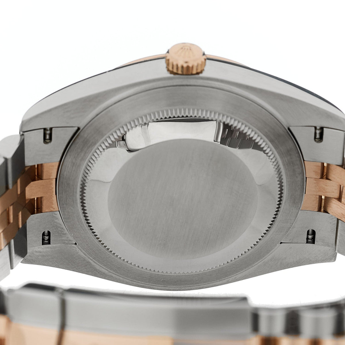 Rolex Stainless Steel 18K Everose Gold 41mm Datejust Watch Chocolate 126331
