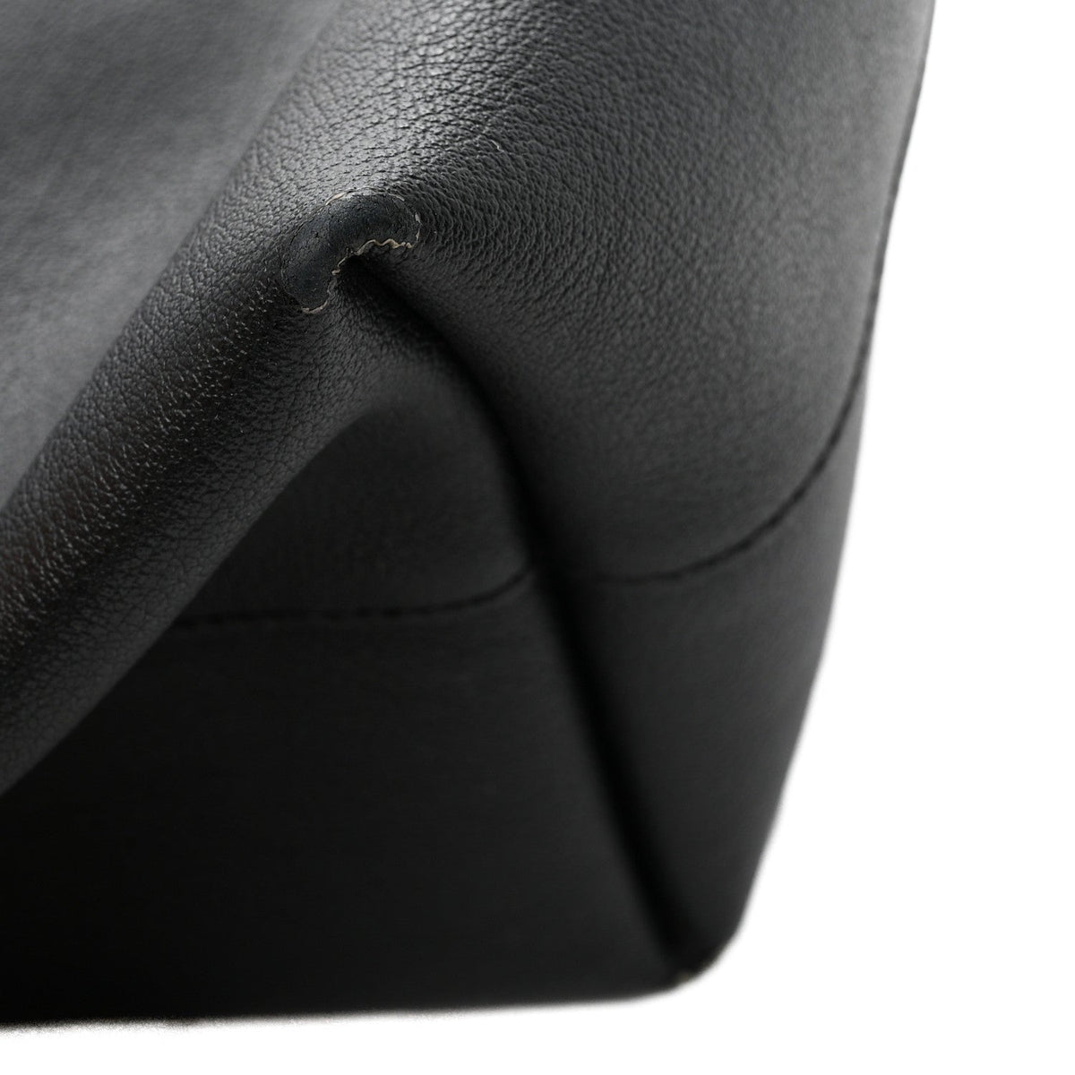 Saint Laurent Calfskin Large Shopping Tote Black