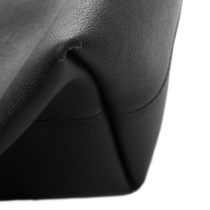 Saint Laurent Calfskin Large Shopping Tote Black